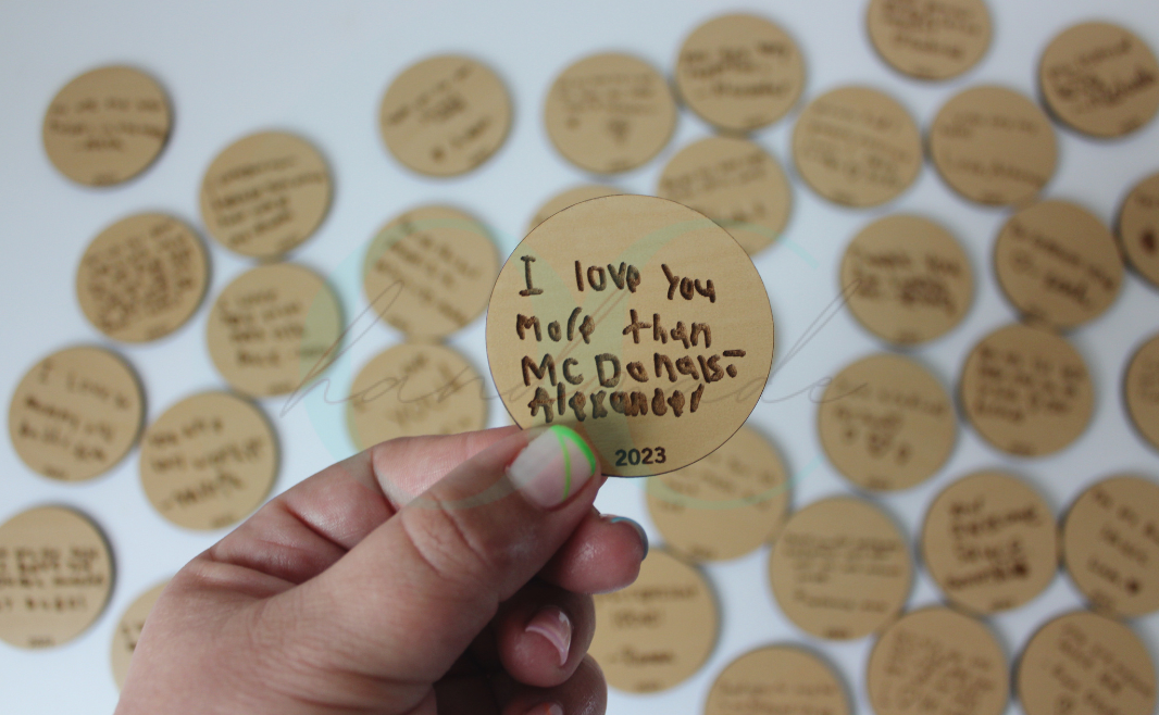 Handwritten Magnet Love Notes