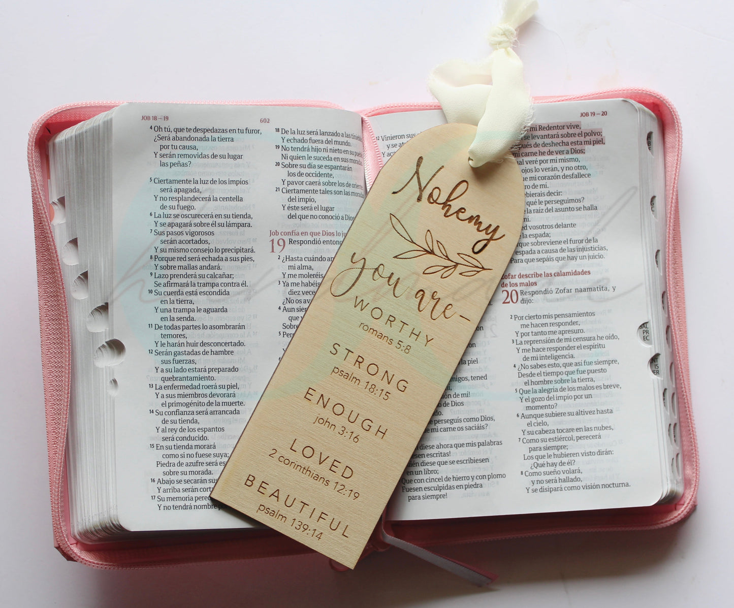 Worthy, Strong, & Beautiful Verse Bookmark