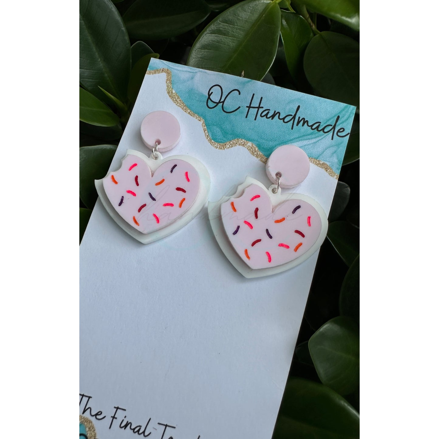 Heart Sugar Cookie Earrings