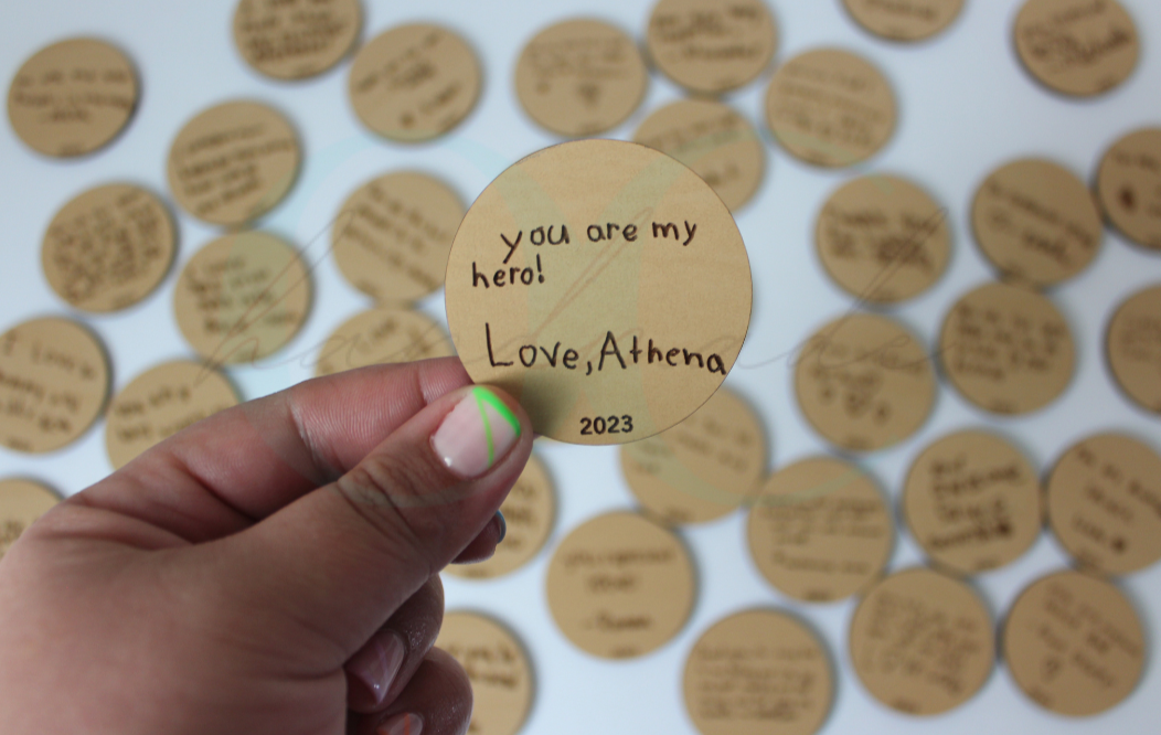 Handwritten Magnet Love Notes