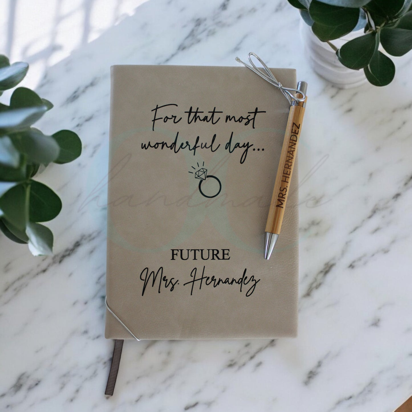 Future Mrs. • Leather Lined Journal & Pen Set