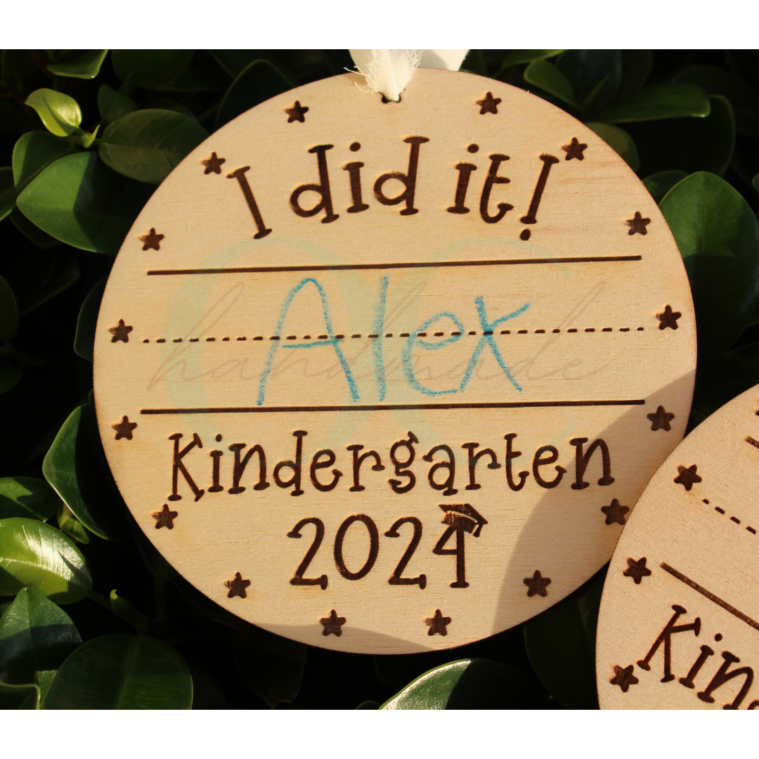Kindergarten Grad/End of Year Handwritten Keepsake