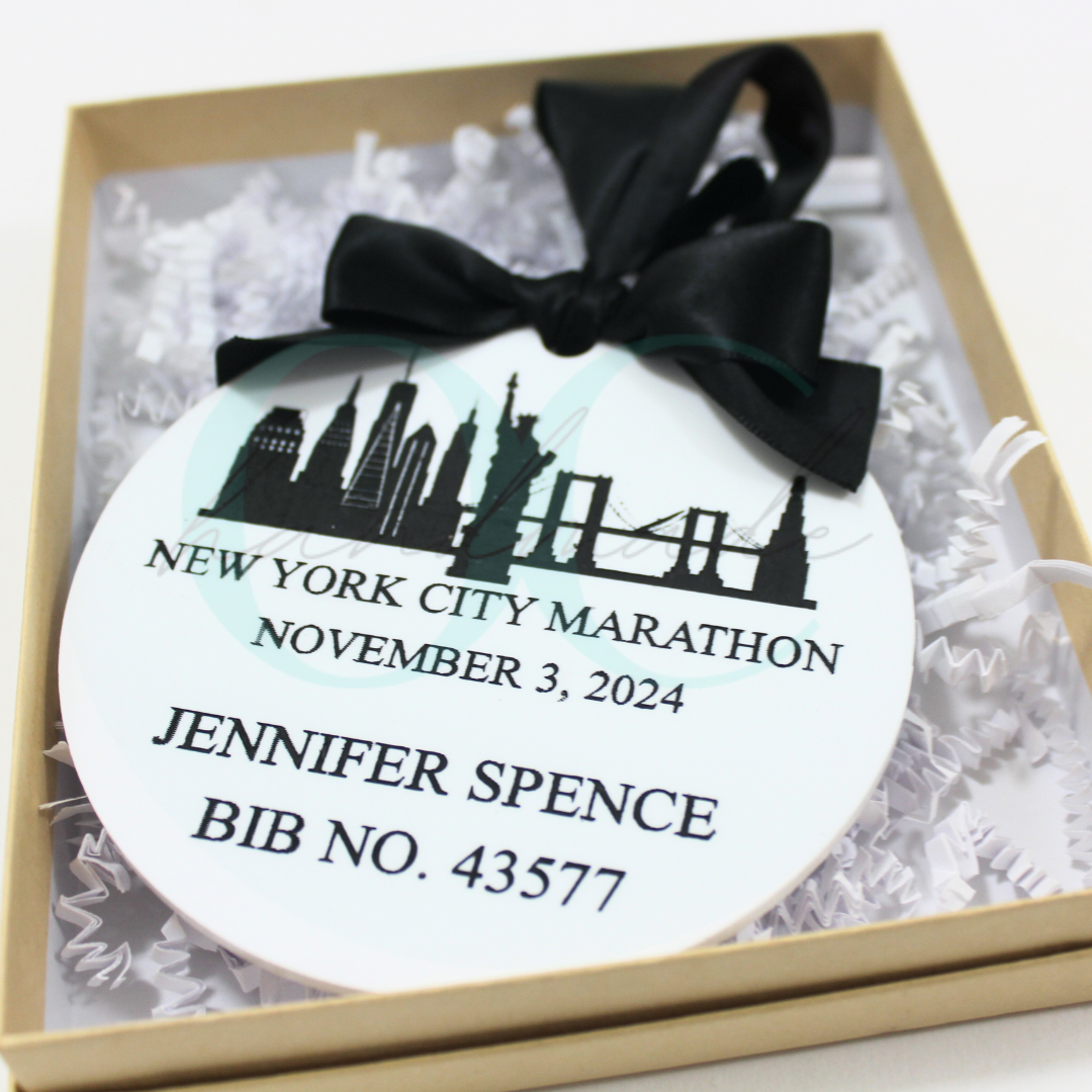 NYC Marathon Runner Keepsake Ornament