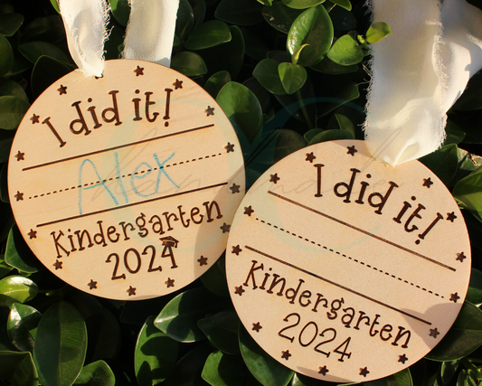 Kindergarten Grad/End of Year Handwritten Keepsake
