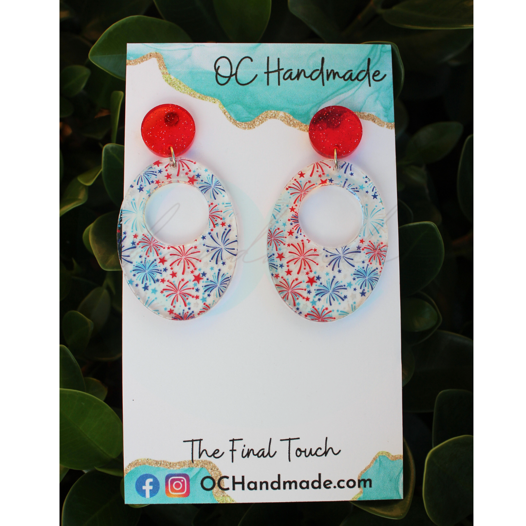 You're a Firework • Fourth of July Earrings