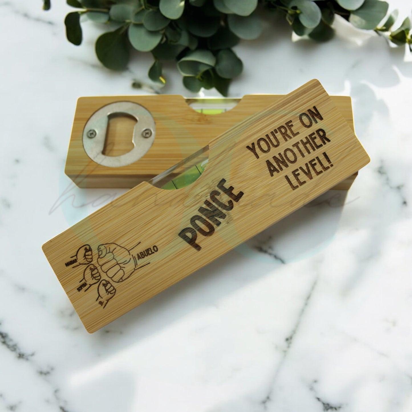 Another Level Personalized Level and Bottle Opener