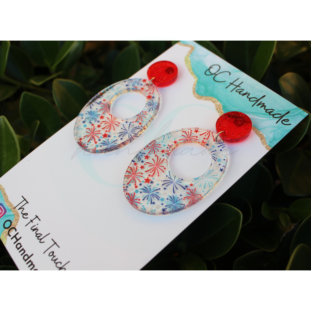 You're a Firework • Fourth of July Earrings