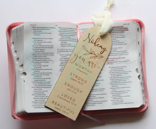 Worthy, Strong, & Beautiful Verse Bookmark