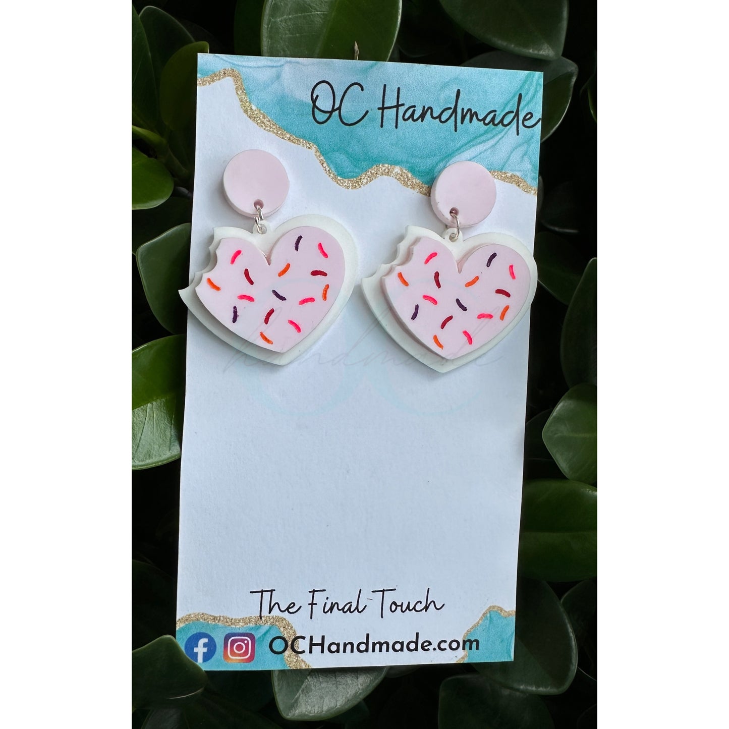 Heart Sugar Cookie Earrings
