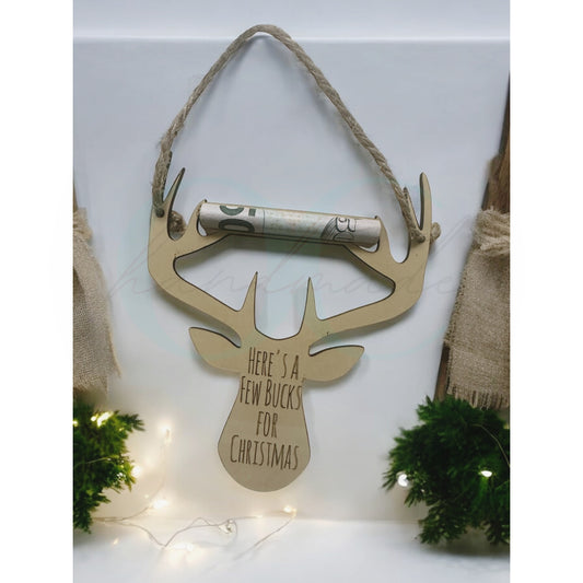 Few Bucks • Deer Money Holder Ornament