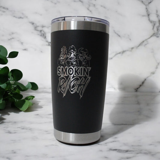 20oz Black Logo Stainless Personalized Cup