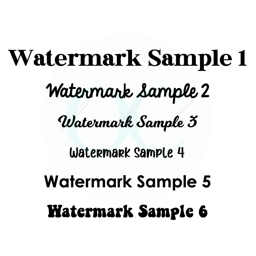Engraved Physical Watermark - 6.5 inches