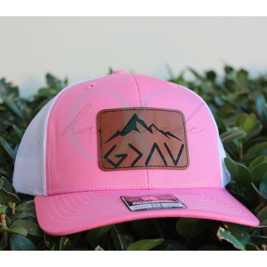 God is Greater Than Highs and Lows • Pink Richardson 112 Hat