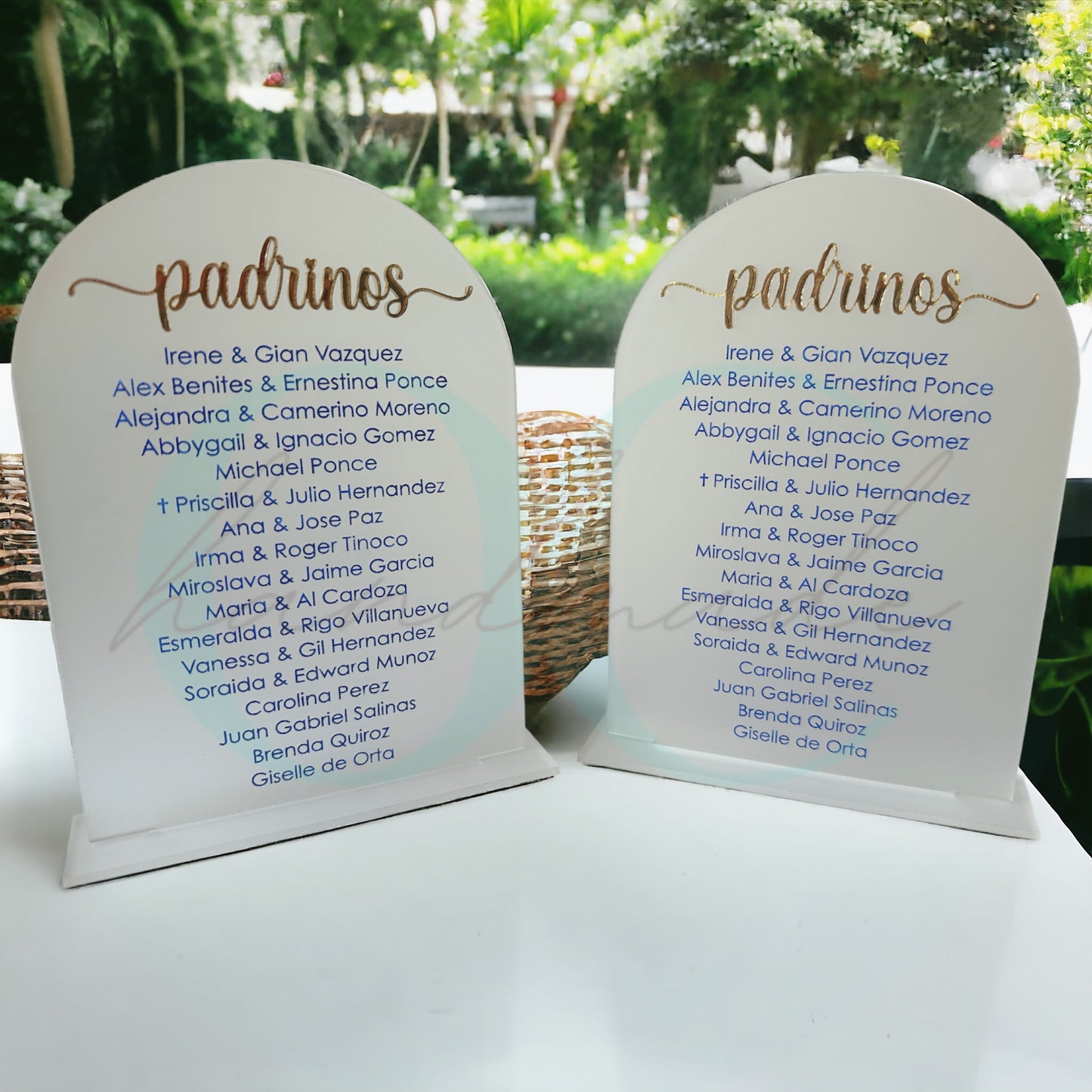 Padrinos Acrylic Sign