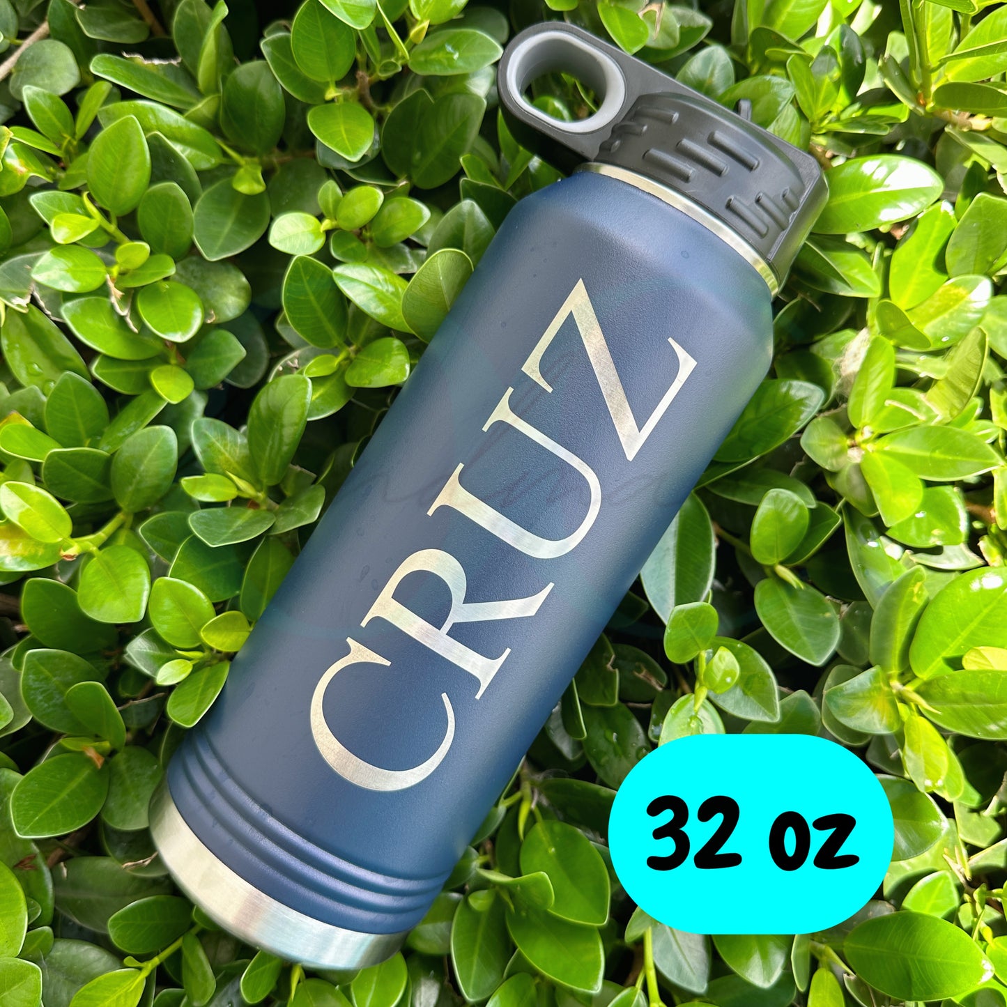 32 oz Personalized Flip Top Water Bottle