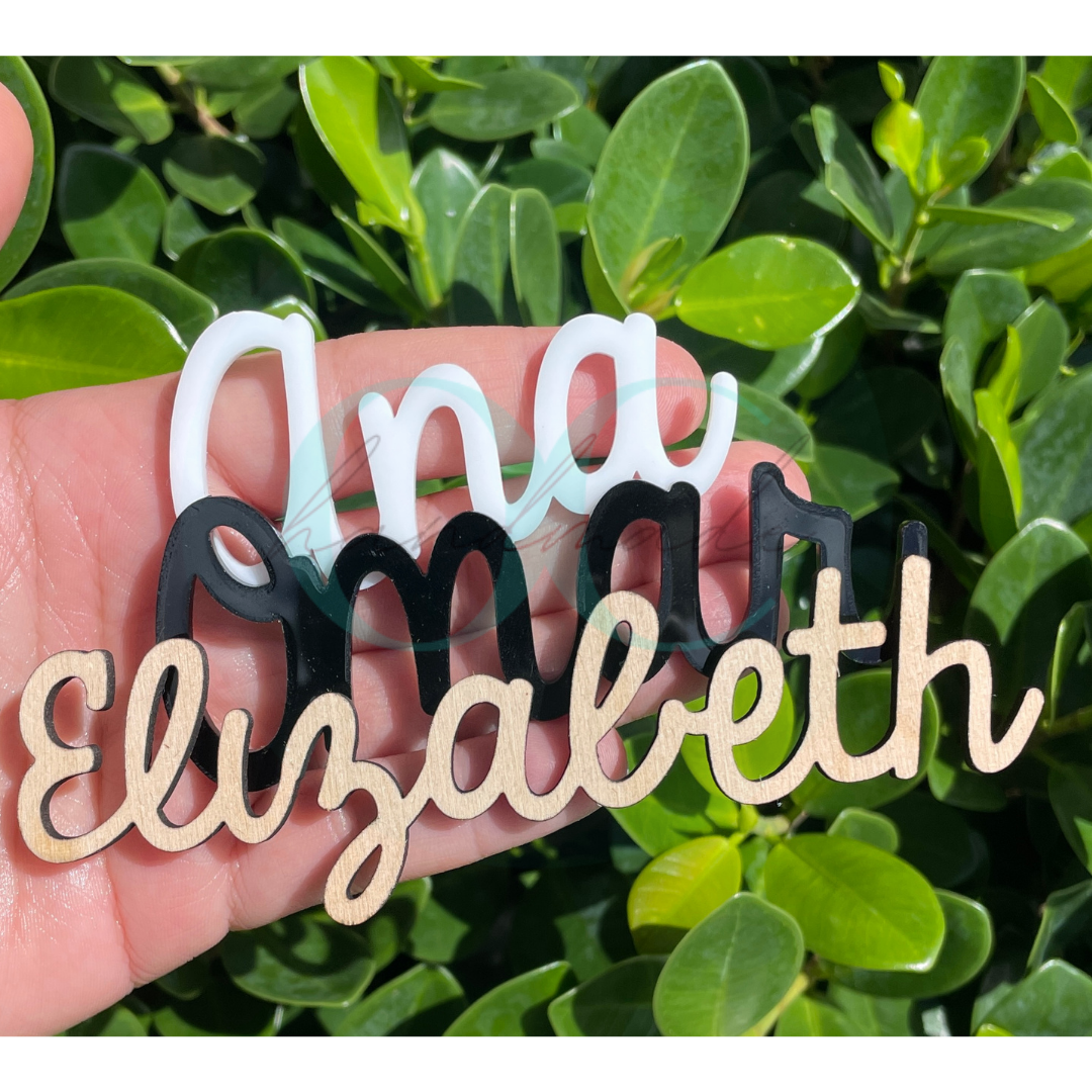 Wood or Acrylic Personalized Name Place Cards
