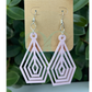 Lilac Inception • Geometric Acrylic Earrings