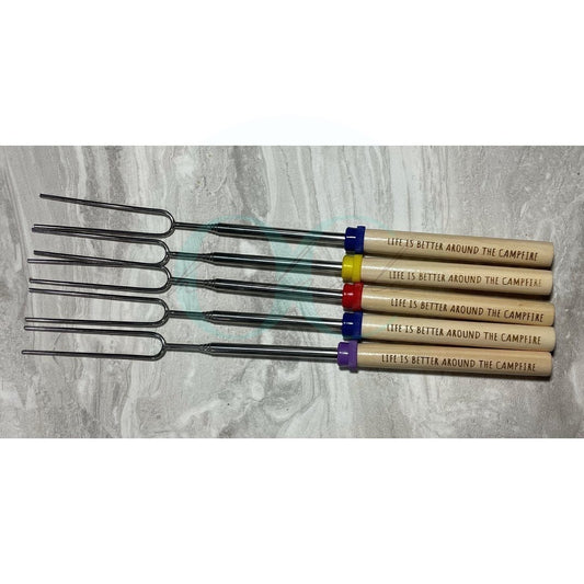 Marshmallow Roasting Stick • Engraved S'mores Roasting Stick Set